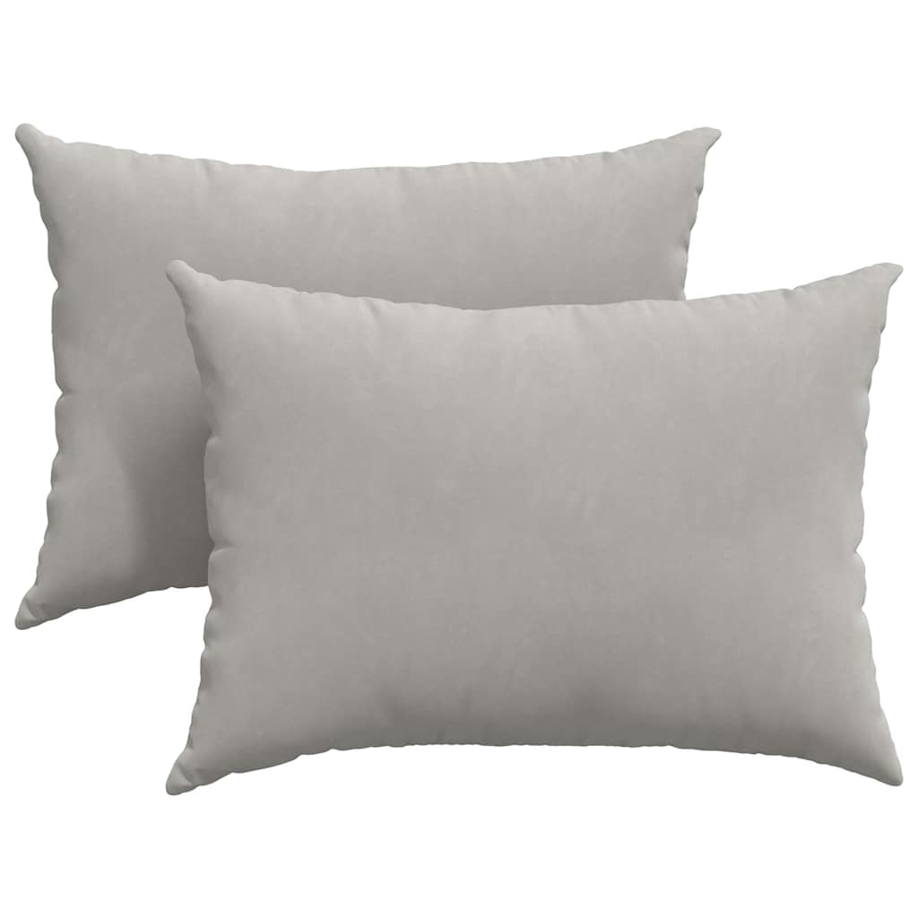 Sofakissen 2 Stück Beige 70 x 50 cm Stoff