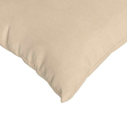 Sofakissen 2 Stück Beige 70 x 50 cm Stoff