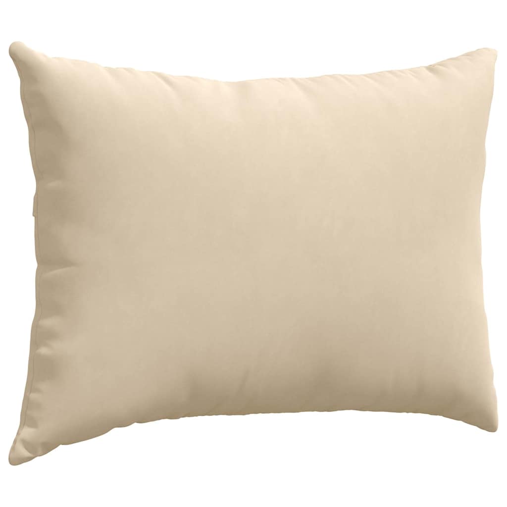 Sofakissen 2 Stück Beige 70 x 50 cm Stoff