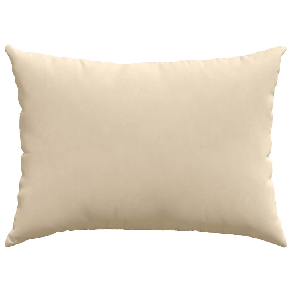 Sofakissen 2 Stück Beige 70 x 50 cm Stoff