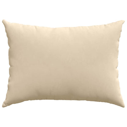 Sofakissen 2 Stück Beige 70 x 50 cm Stoff