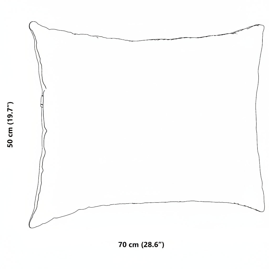 Sofakissen 2 Stück Beige 70 x 50 cm Stoff