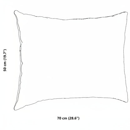 Sofakissen 2 Stück Beige 70 x 50 cm Stoff