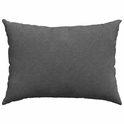 Sofakissen 2 Stück Dunkelgrau 70 x 50 cm Cordstoff
