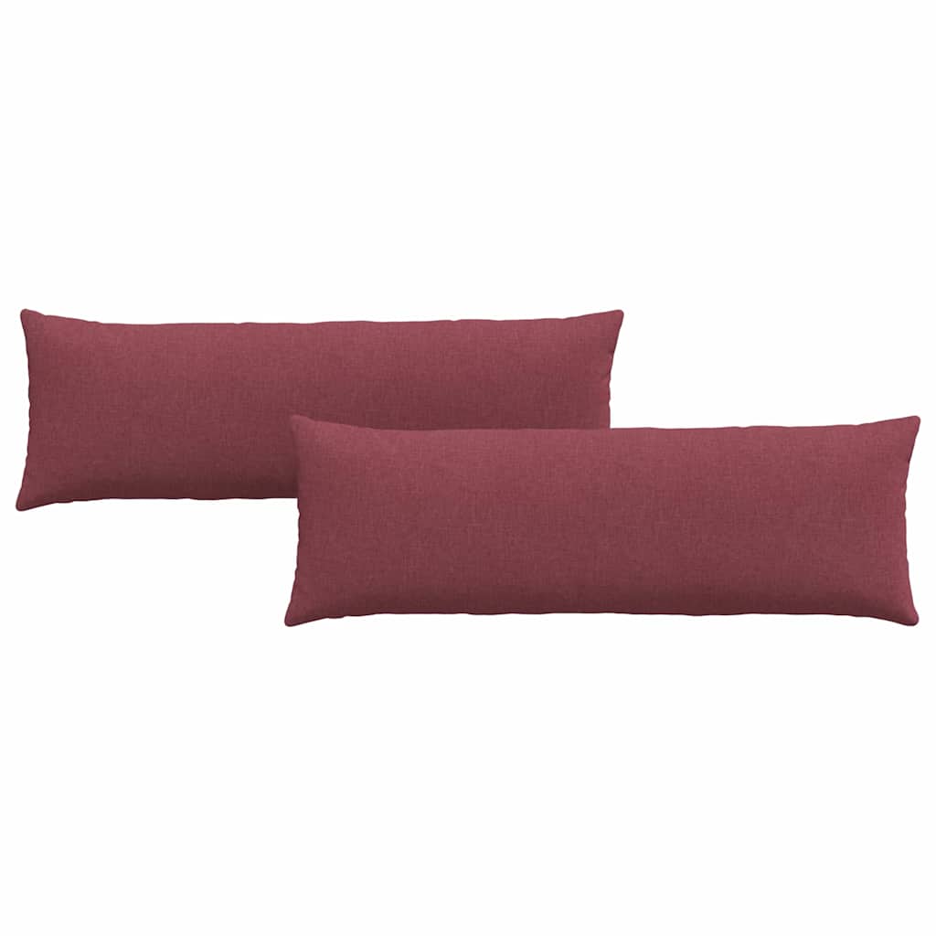 Sofakissen 2 pcs Rot 120 x 40 cm Stoff