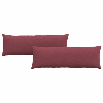 Sofakissen 2 pcs Rot 120 x 40 cm Stoff