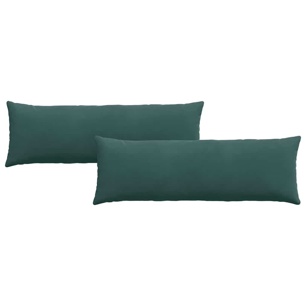 Sofakissen 2 Stück Schwarz 120 x 40 cm Cordstoff