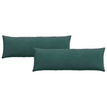 Sofakissen 2 Stück Schwarz 120 x 40 cm Cordstoff
