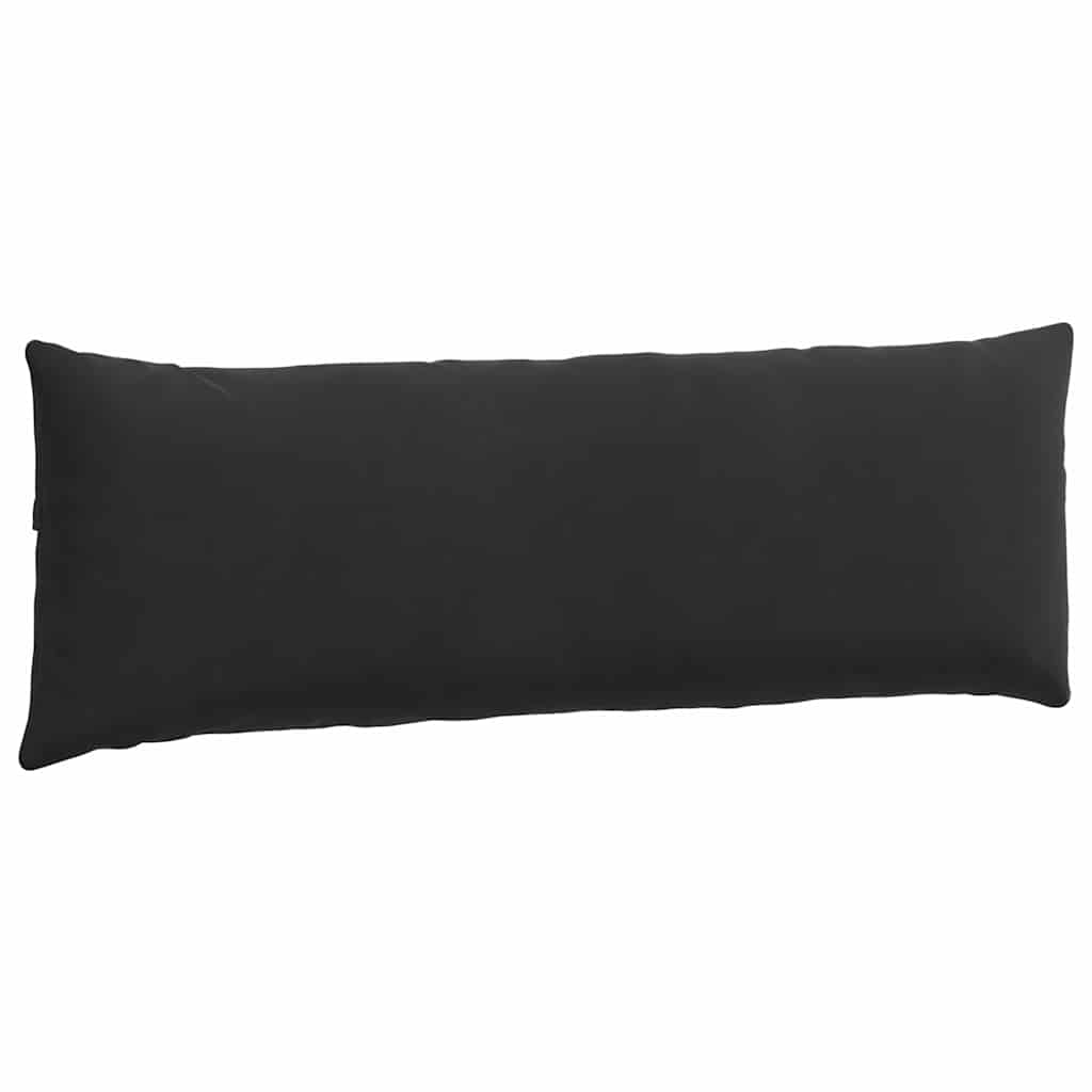 Sofakissen 2 Stück Schwarz 120 x 40 cm Cordstoff