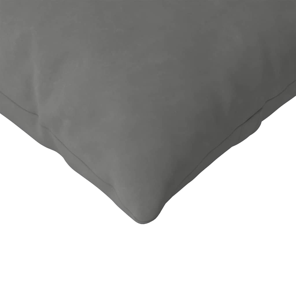 Sofakissen 2 Stück Hellgrau 120 x 40 cm Stoff