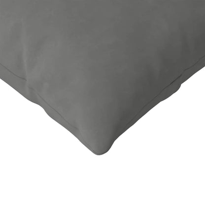 Sofakissen 2 Stück Hellgrau 120 x 40 cm Stoff
