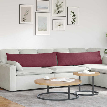 Sofakissen 2 pcs Rot 145 x 40 cm Stoff