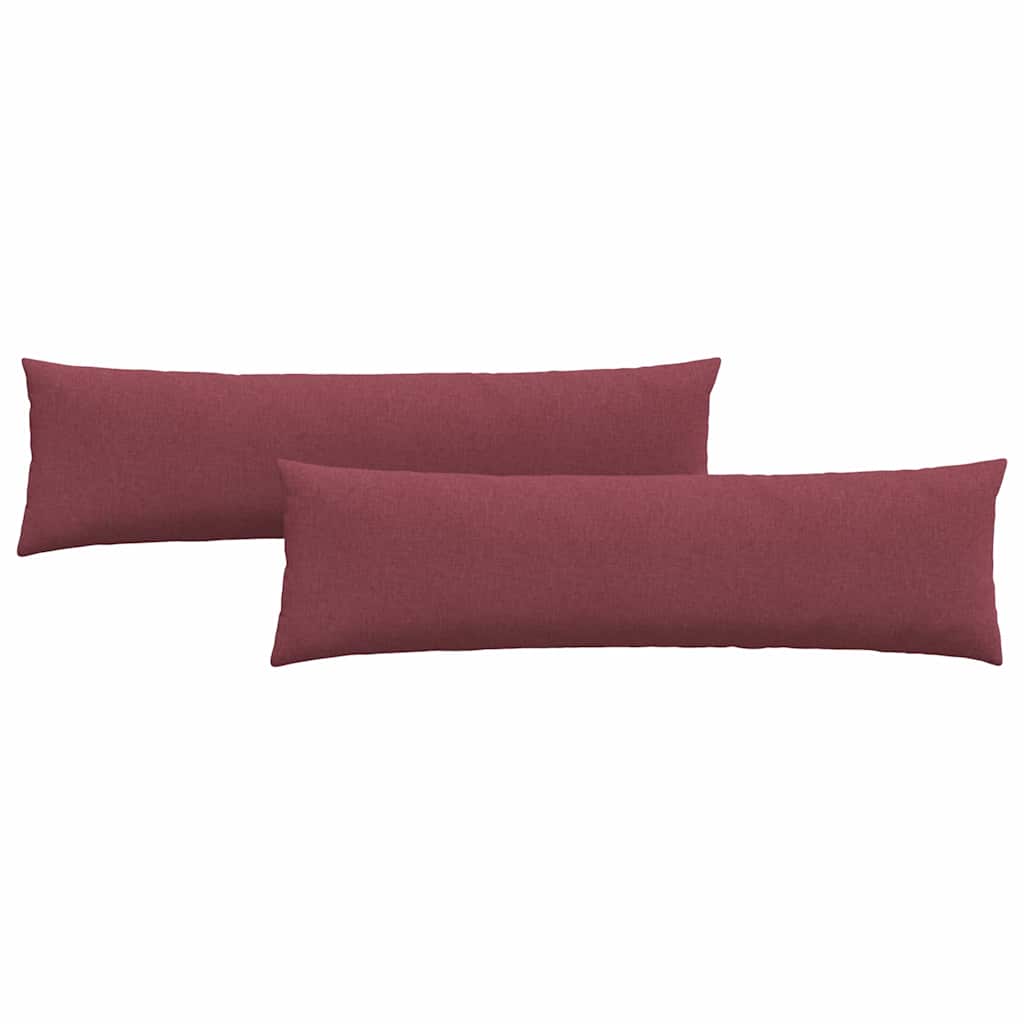 Sofakissen 2 pcs Rot 145 x 40 cm Stoff