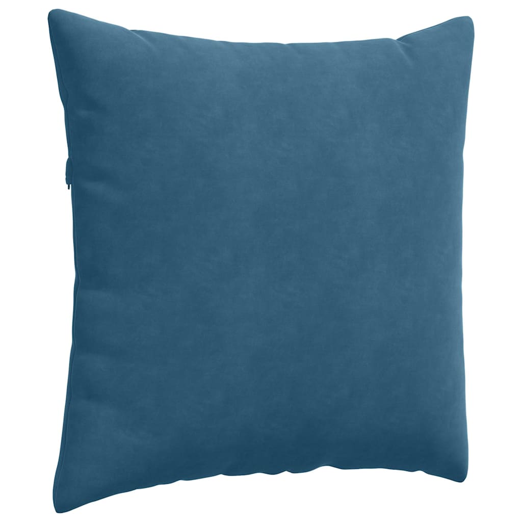 Sofakissen 2 Stück Polizeiblau 80 x 80 cm Cordstoff