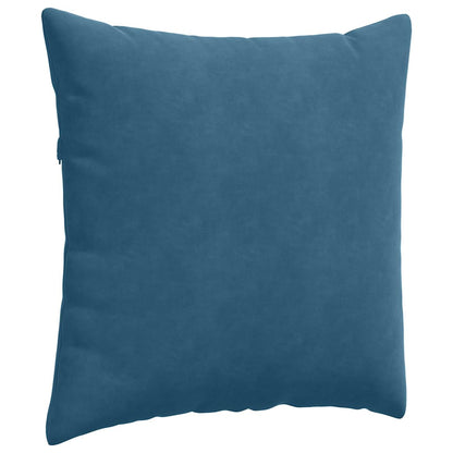 Sofakissen 2 Stück Polizeiblau 80 x 80 cm Cordstoff