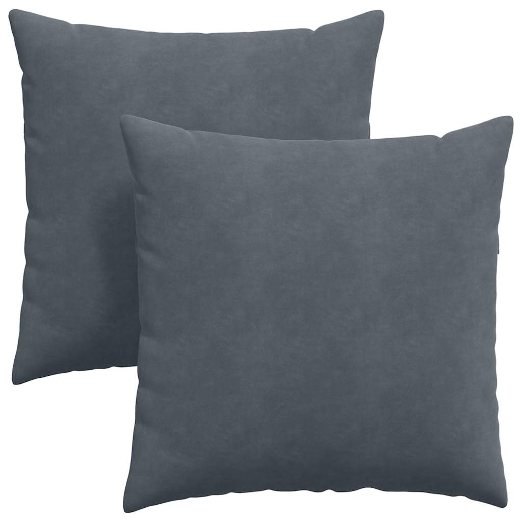 Sofakissen 2 Stück Polizeiblau 80 x 80 cm Cordstoff