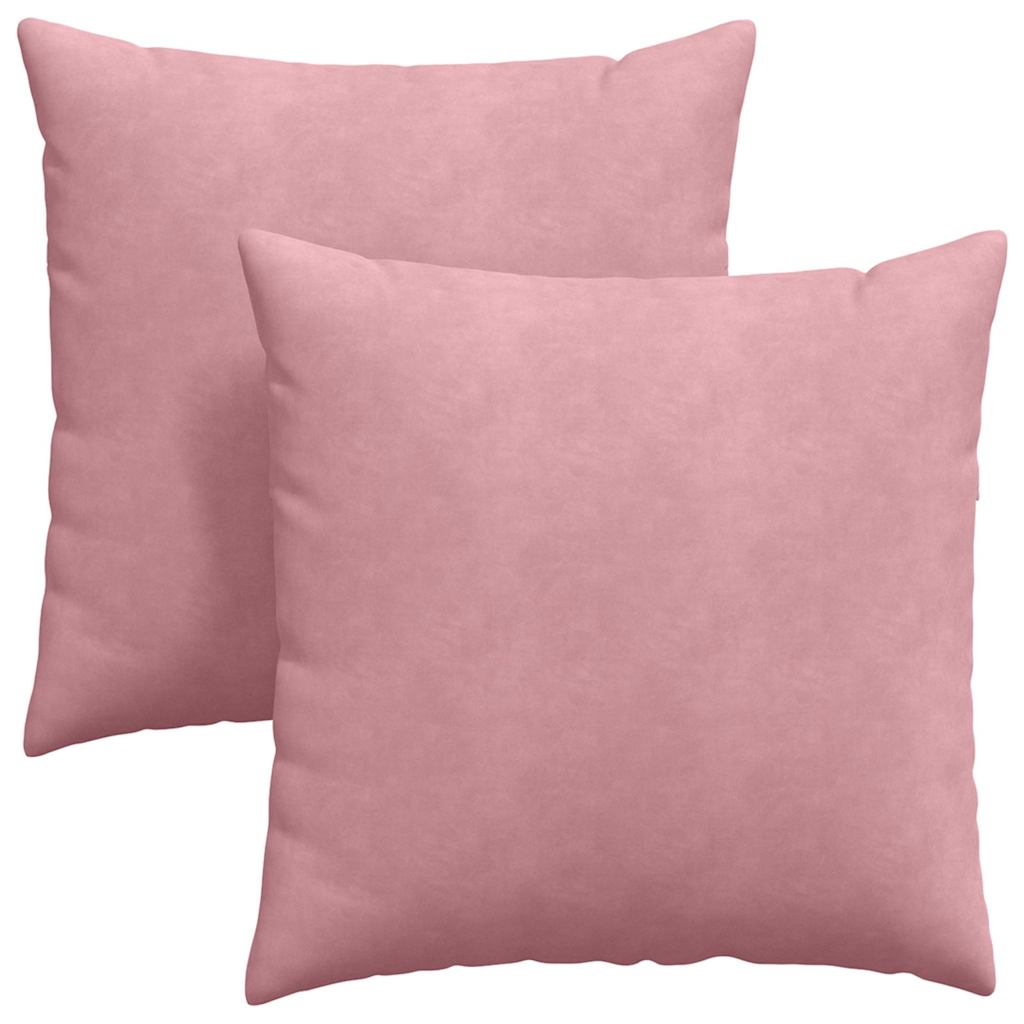 Sofakissen 2 Stück Polizeiblau 80 x 80 cm Cordstoff