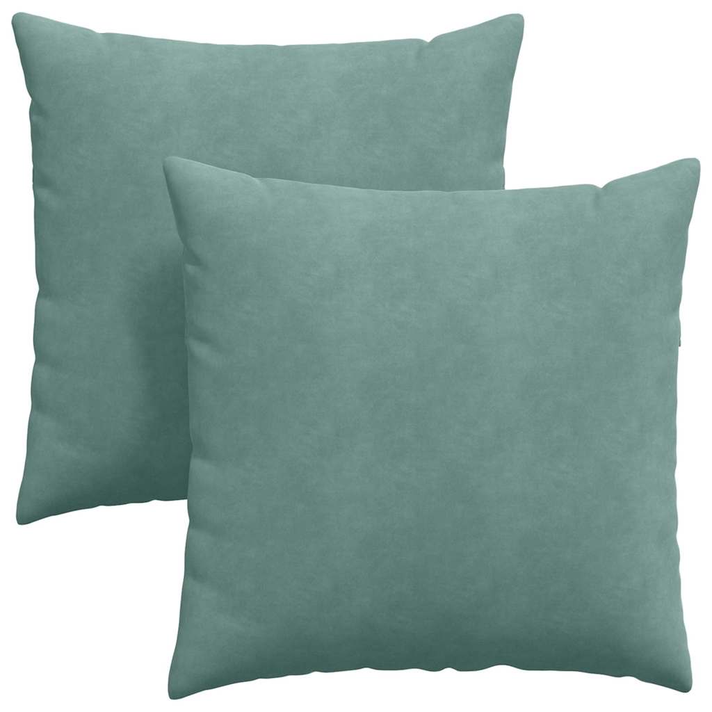 Sofakissen 2 Stück Polizeiblau 80 x 80 cm Cordstoff