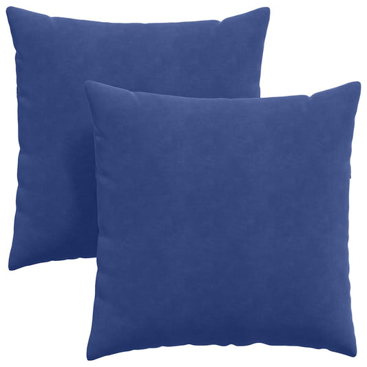 Sofakissen 2 Stück Polizeiblau 80 x 80 cm Cordstoff