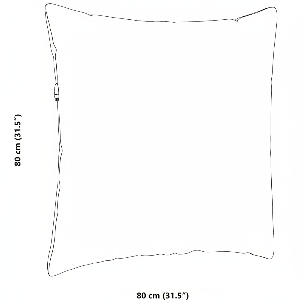 Sofakissen 2 Stück Polizeiblau 80 x 80 cm Cordstoff