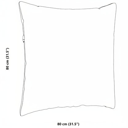 Sofakissen 2 Stück Polizeiblau 80 x 80 cm Cordstoff