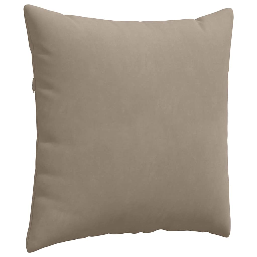 Sofakissen 2 Stück Beige 80 x 80 cm Stoff