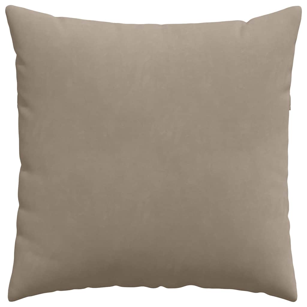 Sofakissen 2 Stück Beige 80 x 80 cm Stoff