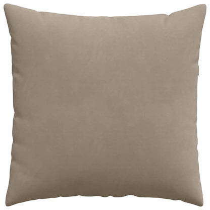 Sofakissen 2 Stück Beige 80 x 80 cm Stoff