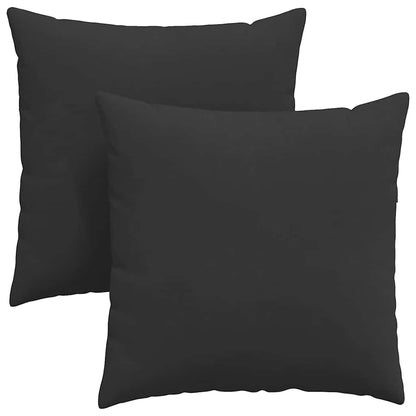 Sofakissen 2 Stück Beige 80 x 80 cm Stoff