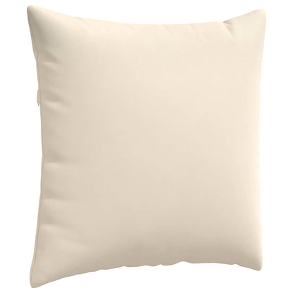 Sofakissen 2 Stück Beige 80 x 80 cm Stoff