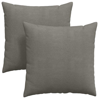 Sofakissen 2 Stück Rot-Orange 80 x 80 cm Cordstoff