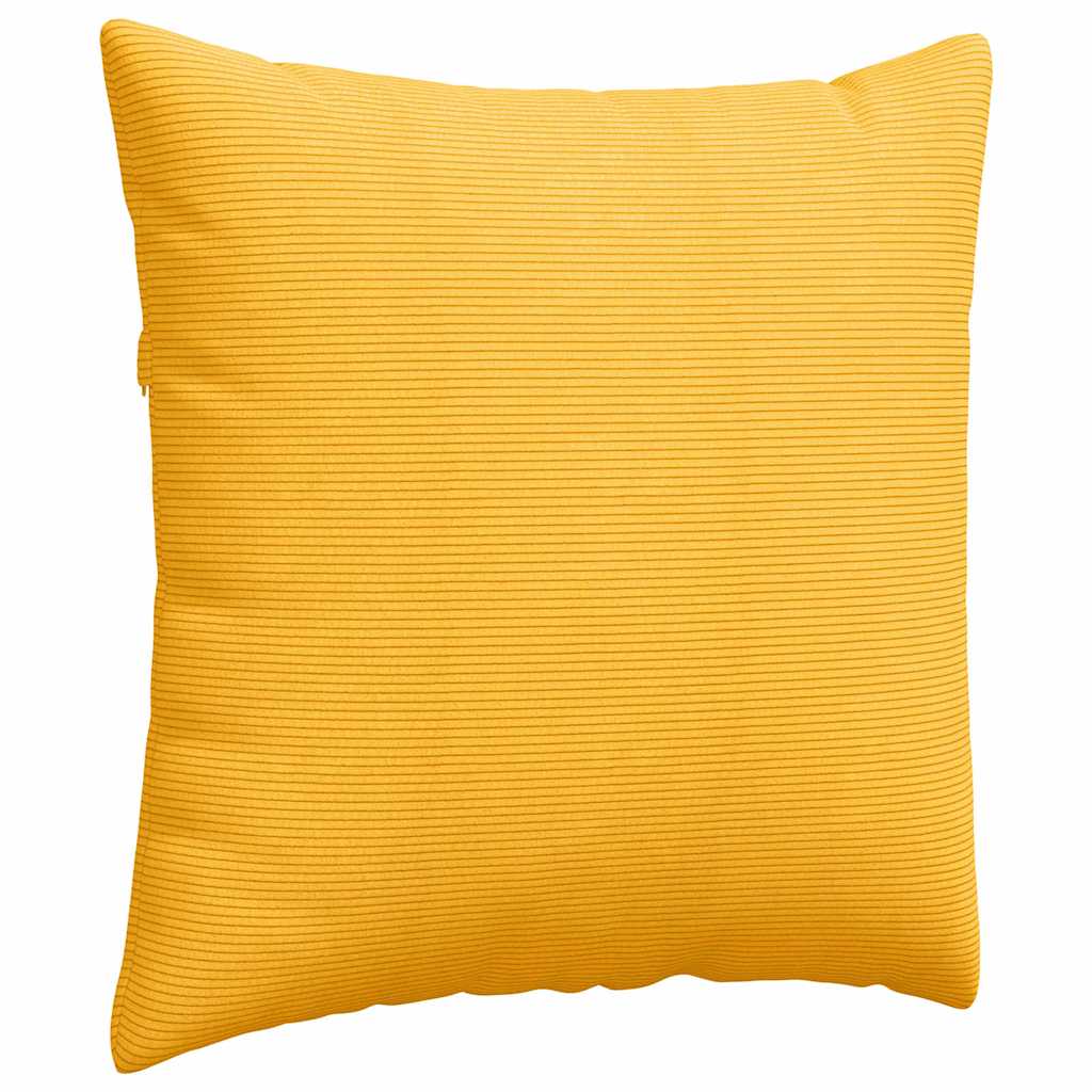 Sofakissen 2 Stück Rot-Orange 80 x 80 cm Cordstoff