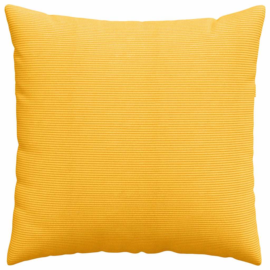 Sofakissen 2 Stück Rot-Orange 80 x 80 cm Cordstoff