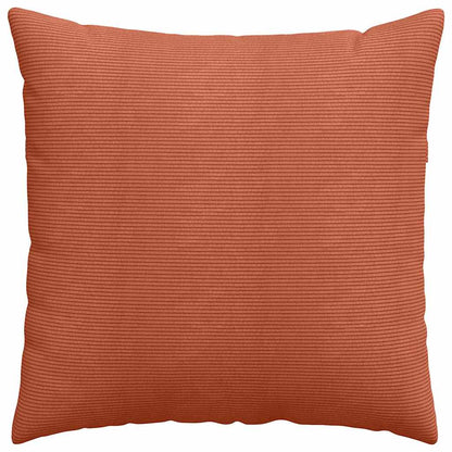 Sofakissen 2 Stück Rot-Orange 80 x 80 cm Cordstoff