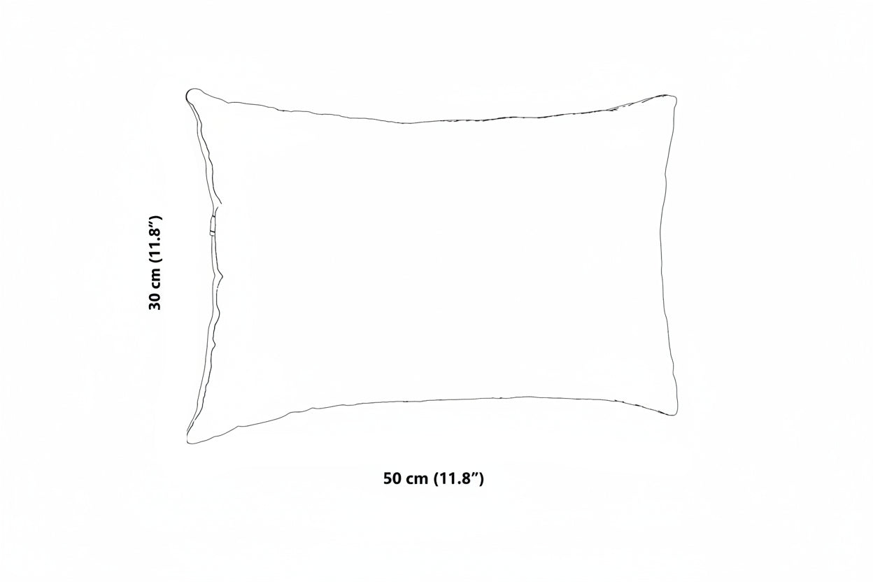 Sofakissen 2 pcs Weiß 50 x 30 cm Stoff