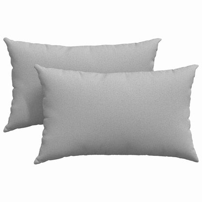 Sofakissen 2 pcs Weiß 50 x 30 cm Stoff