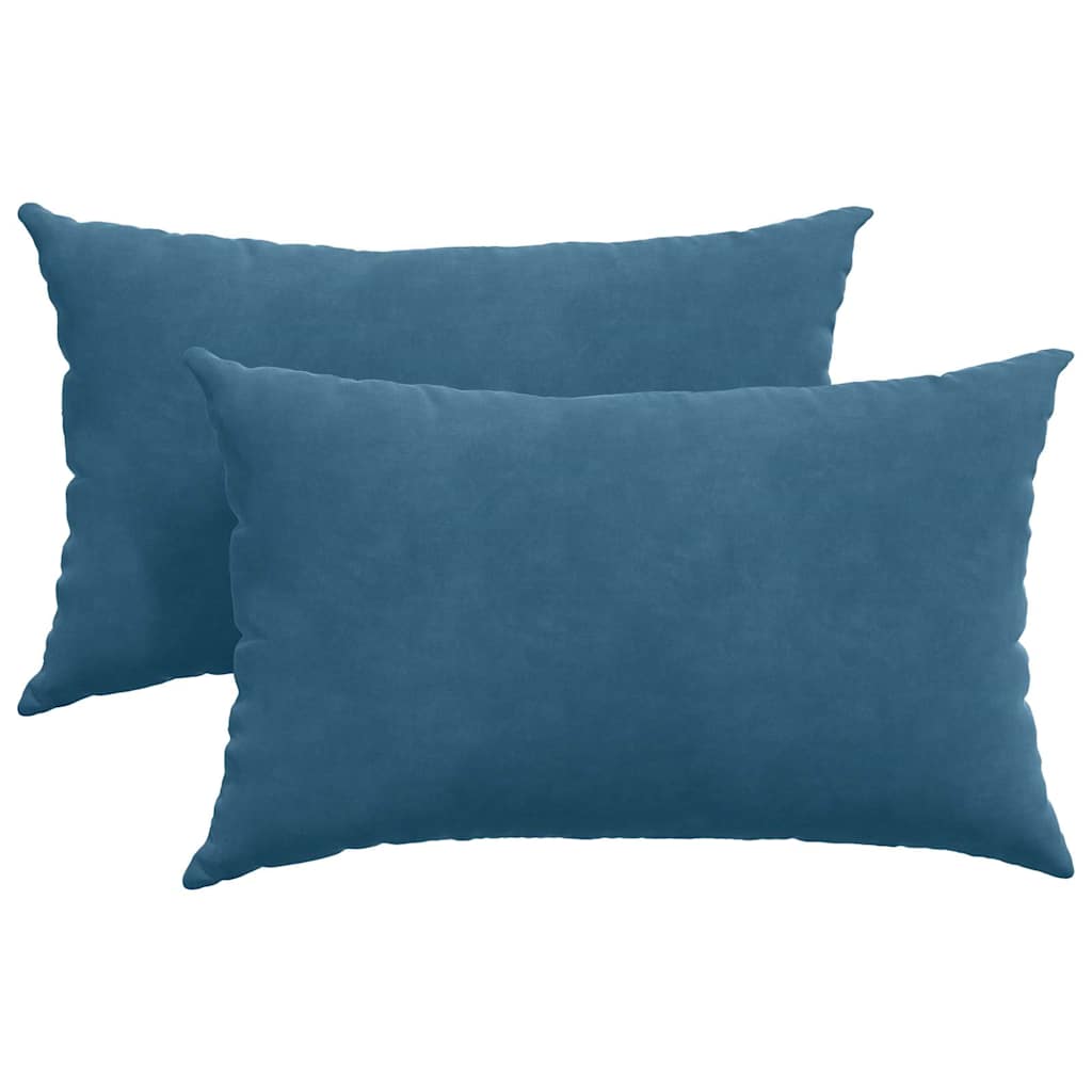 Sofakissen 2 Stück Gelb 50 x 30 cm Cordstoff