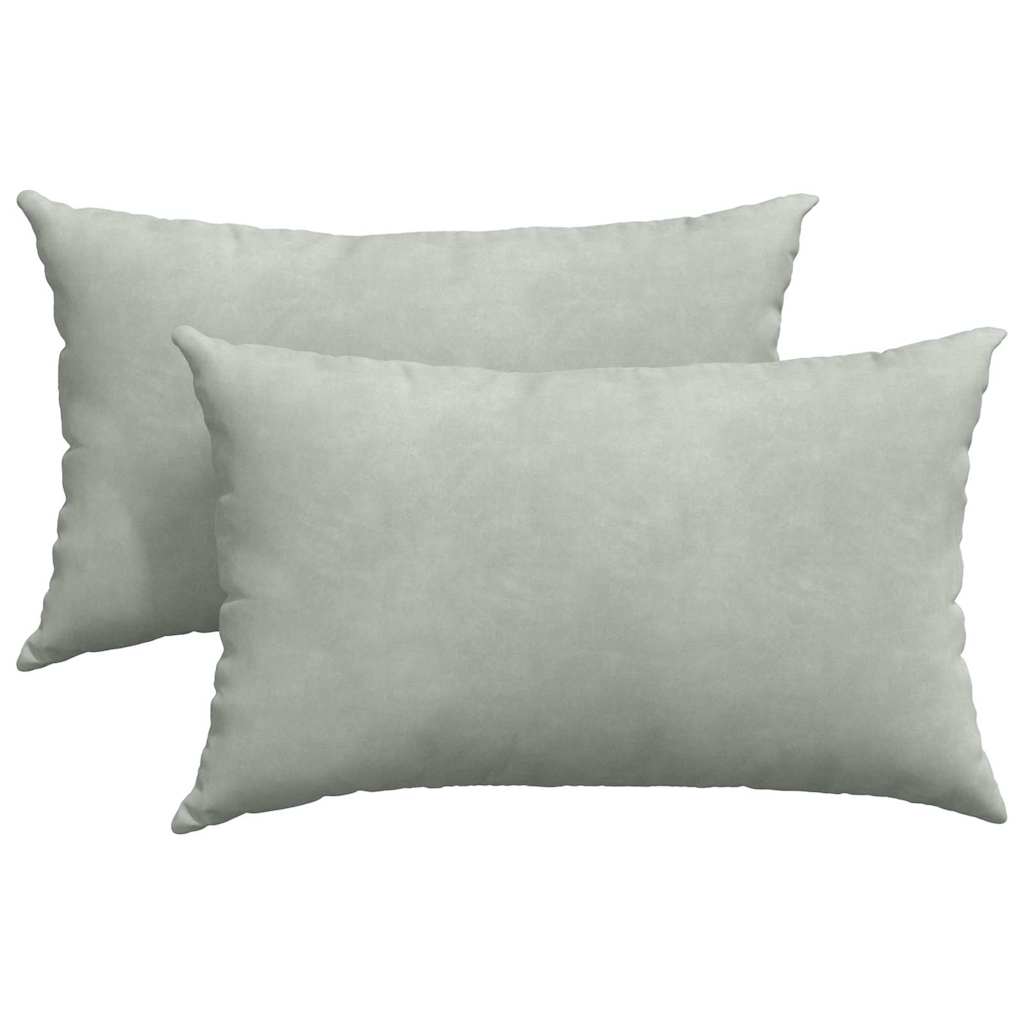 Sofakissen 2 Stück Gelb 50 x 30 cm Cordstoff