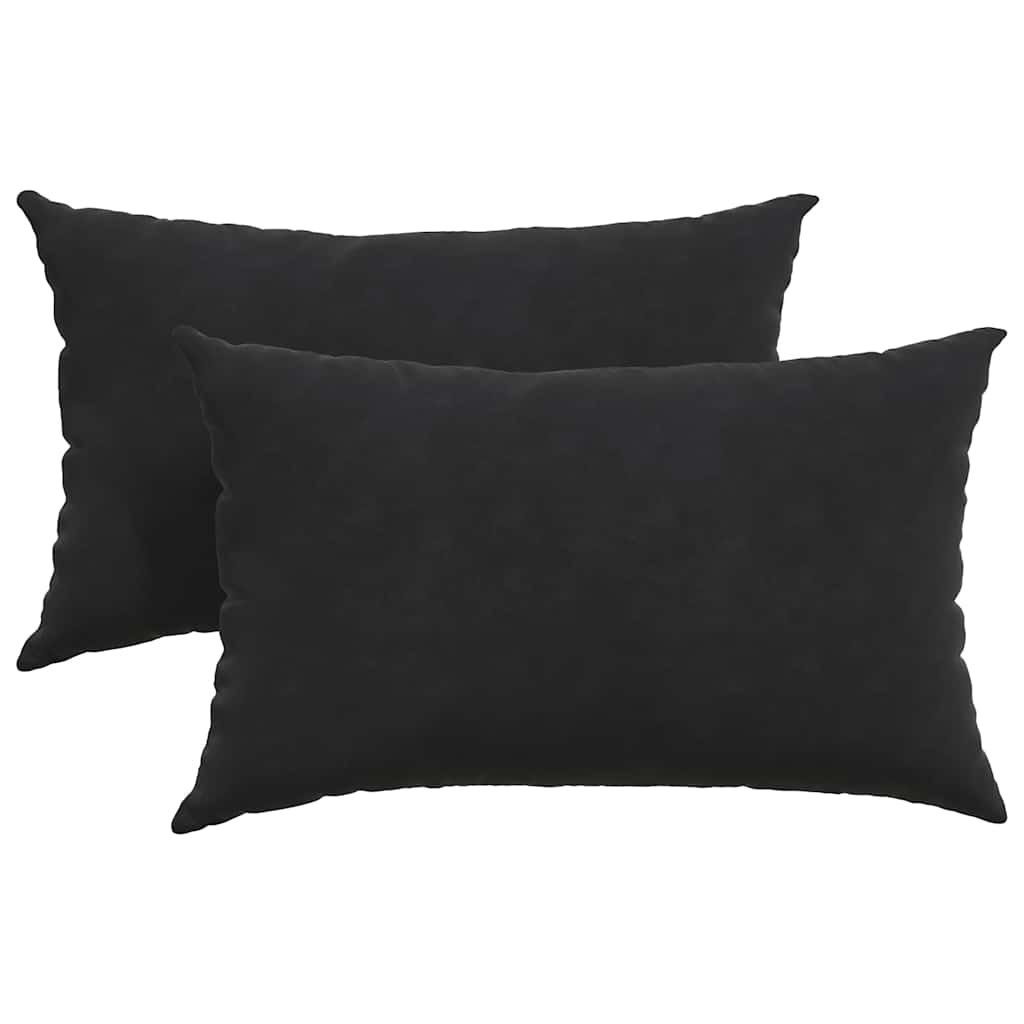 Sofakissen 2 Stück Gelb 50 x 30 cm Cordstoff