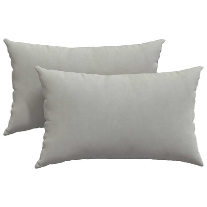 Sofakissen 2 Stück Beige 50 x 30 cm Stoff