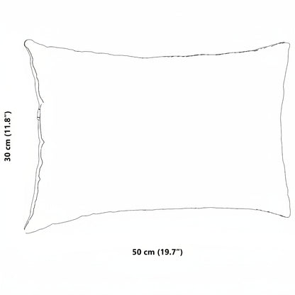 Sofakissen 2 Stück Hellgrau 50 x 30 cm Cordstoff