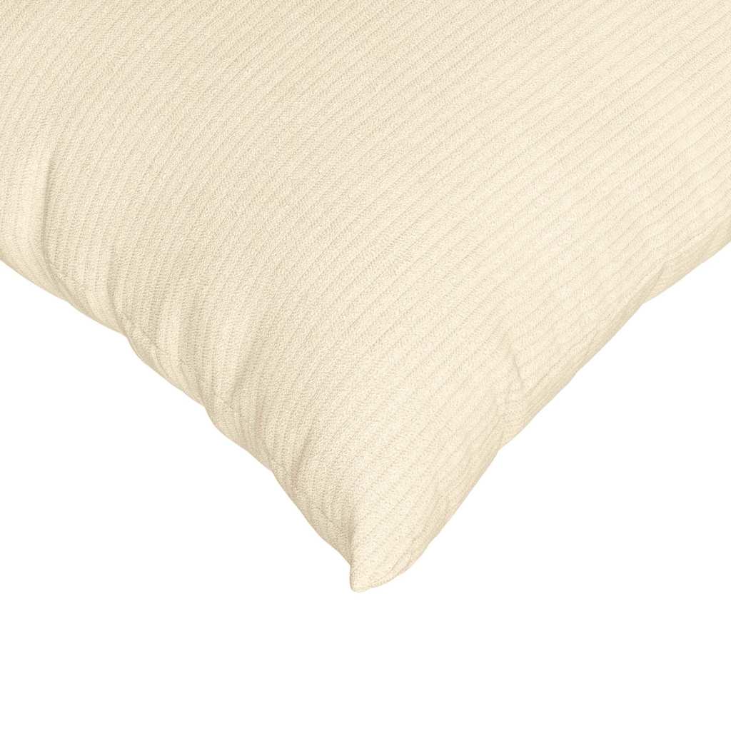 Sofakissen 2 Stück Hellgrau 50 x 30 cm Cordstoff