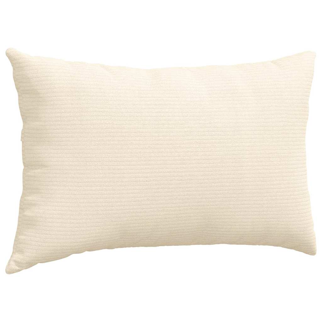 Sofakissen 2 Stück Hellgrau 50 x 30 cm Cordstoff