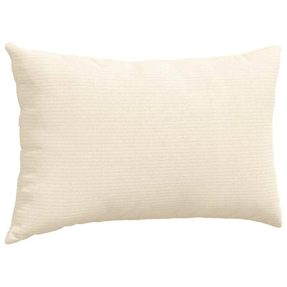 Sofakissen 2 Stück Hellgrau 50 x 30 cm Cordstoff