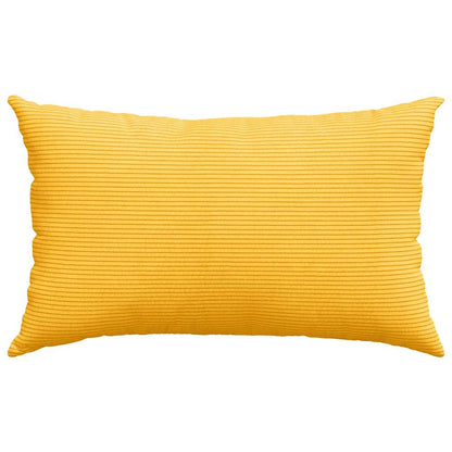 Sofakissen 2 Stück Hellgrau 50 x 30 cm Cordstoff