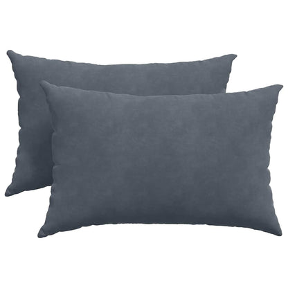 Sofakissen 2 Stück Dunkelgrün 60 x 40 cm Cordstoff