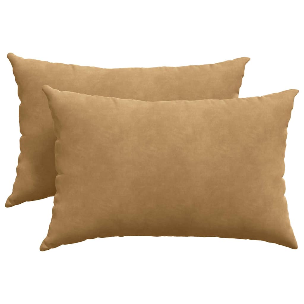 Sofakissen 2 Stück Dunkelgrün 60 x 40 cm Cordstoff