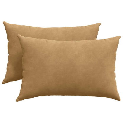 Sofakissen 2 Stück Dunkelgrün 60 x 40 cm Cordstoff