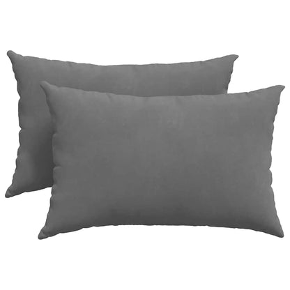 Sofakissen 2 Stück Beige 60 x 40 cm Stoff