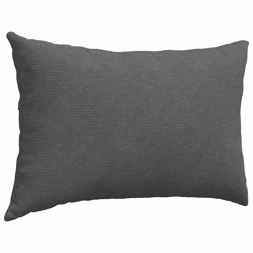 Sofakissen 2 Stück Creme 60 x 40 cm Cordstoff